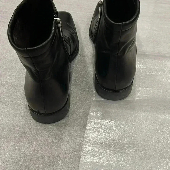 [US11.5]Bruno Magli Raspino Men Black Leather Ankle  Dress Boots - Picture 7 of 8